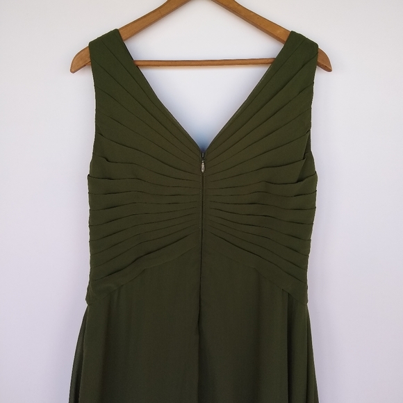 AZAZIE formal Olive green dress Womens size L - Picture 7 of 8